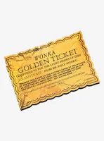 Willy Wonka and the Chocolate Factory Golden Ticket Figural Magnet