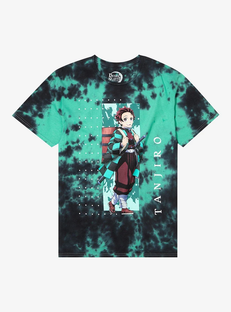 Demon Slayer: Kimetsu No Yaiba Tanjiro Dots Tie-Dye T-Shirt