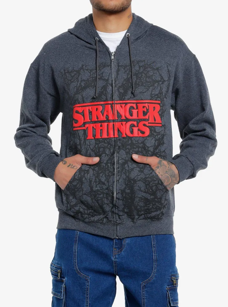 Stranger Things Vecna Tendrils Logo Hoodie