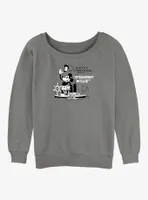 Disney100 Mickey Mouse Steamboat Willie Womens Slouchy Sweatshirt