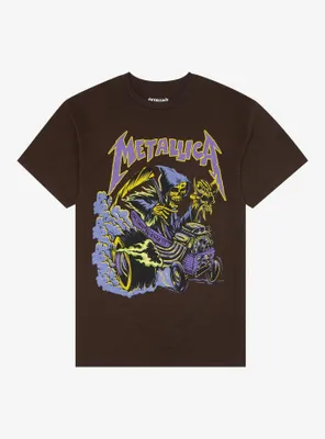 Metallica Here Comes Revenge Grim Reaper Boyfriend Fit Girls T-Shirt