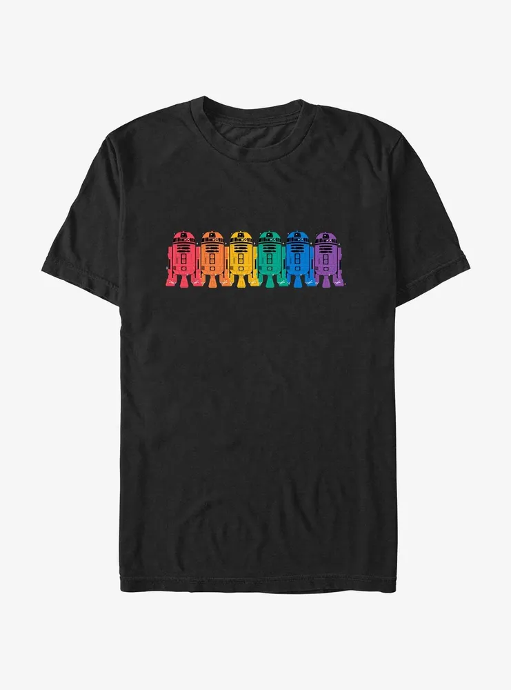 Star Wars R2D2 Overlap Rainbow Pride T-Shirt