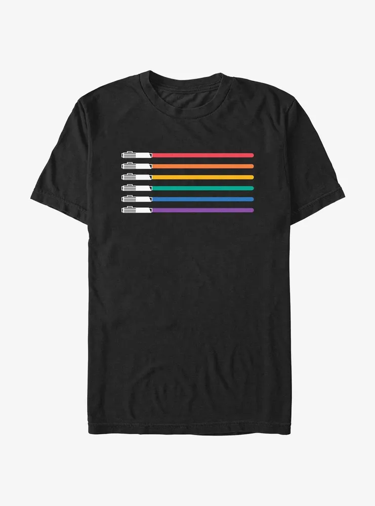 Star Wars Lightsaber Pride Flag T-Shirt