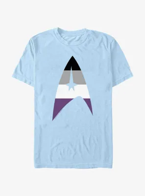 Star Trek Asexual Flag Logo Pride T-Shirt