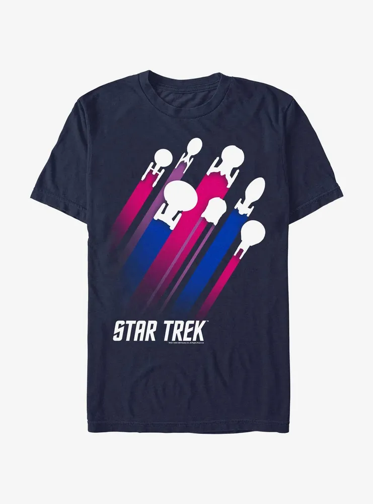 Star Trek Bisexual Flag Streaks Pride T-Shirt