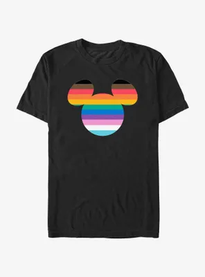 Disney Mickey Mouse Head Pride Colors T-Shirt