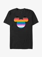 Disney Mickey Mouse Head Pride Colors T-Shirt