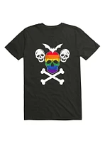 LGBT Halloween Rainbow Skull T-Shirt