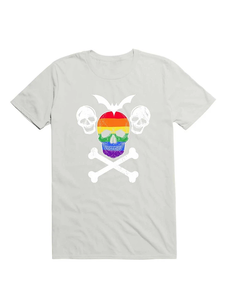 LGBT Halloween Rainbow Skull T-Shirt
