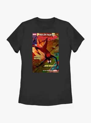 Marvel Spider-Man: Across The Spiderverse Comic Cover Womens T-Shirt