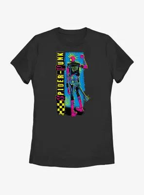 Marvel Spider-Man: Across The Spiderverse Spider-Punk Poster Womens T-Shirt