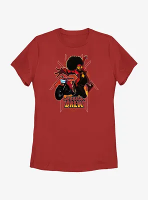 Marvel Spider-Man: Across The Spiderverse Jessica Drew Poster Womens T-Shirt