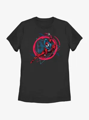 Marvel Spider-Man: Across The Spiderverse Scarlet Spider Badge Womens T-Shirt