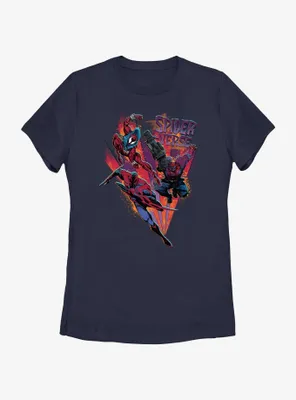 Marvel Spider-Man: Across The Spiderverse Trio Badge Womens T-Shirt