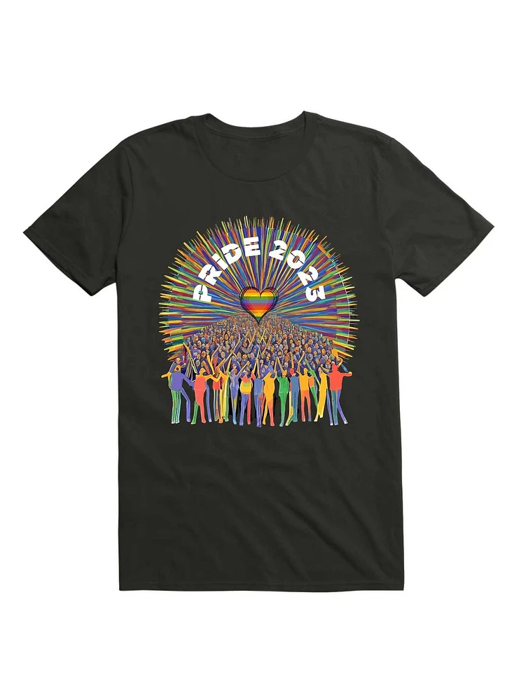 Celebrate Love With Rainbow Heart Pride 2023 Design T-Shirt