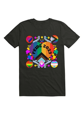 Colorful Pride 2023 Design: Celebrating Diversity with LGBT Flags T-Shirt