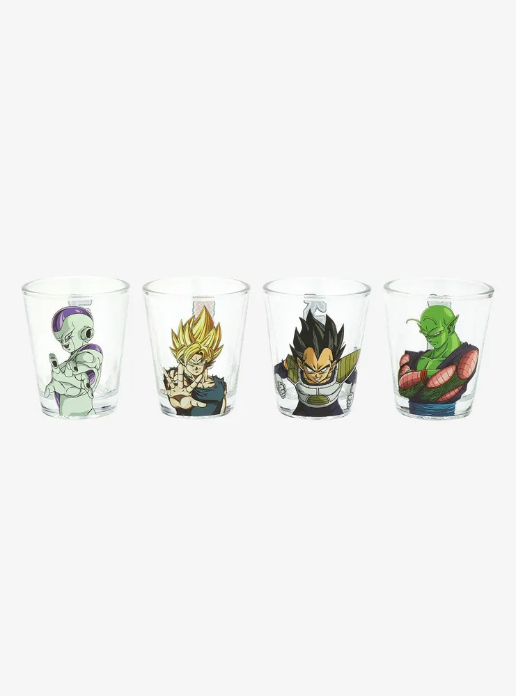 Dragon Ball Z Heroes and Villains Character Mini Glass Set