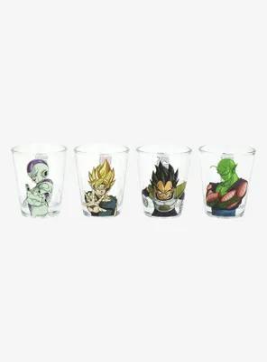 Dragon Ball Z Heroes and Villains Character Mini Glass Set