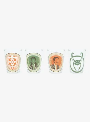 Marvel Loki Icons Mini Glass Set