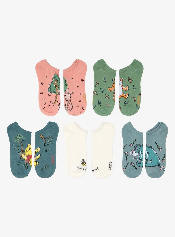 Disney Winnie the Pooh Sketch Pooh Bear & Friends Sock Set