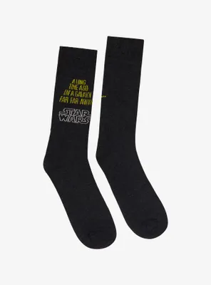 Star Wars Opening Credits Glow-in-the-Dark Crew Socks