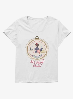 Studio Ghibli Kiki's Delivery Service Sewing Patch Girls T-Shirt Plus
