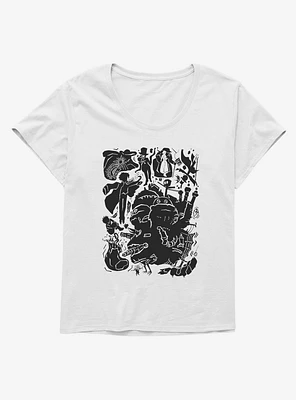 Studio Ghibli Howl's Moving Castle Icons Girls T-Shirt Plus