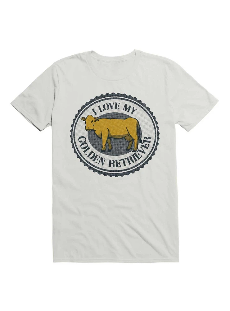 Golden Retriever Cow T-Shirt