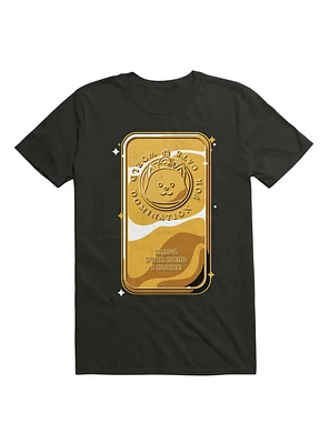 Gold Bar Cat World Domination For Cats T-Shirt