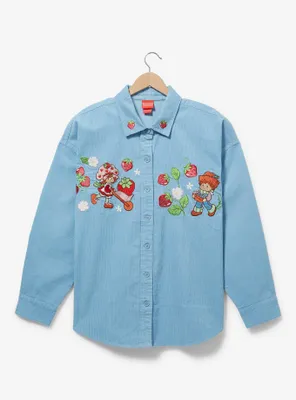 Strawberry Shortcake Embroidered Plus Shacket - BoxLunch Exclusive