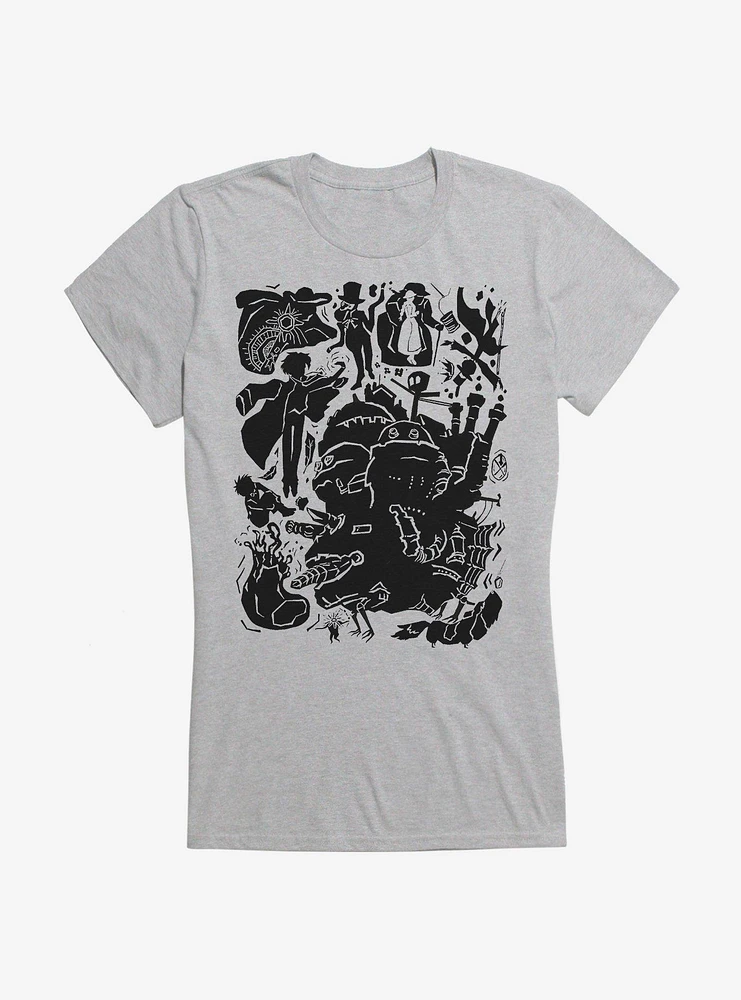 Studio Ghibli Howl's Moving Castle Icons Girls T-Shirt