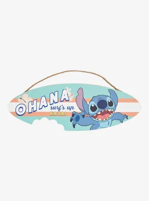 Disney Lilo & Stitch Surfboard Wall Sign - BoxLunch Exclusive