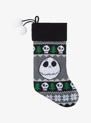 Disney The Nightmare Before Christmas Jack Skellington Knit Stocking - BoxLunch Exclusive