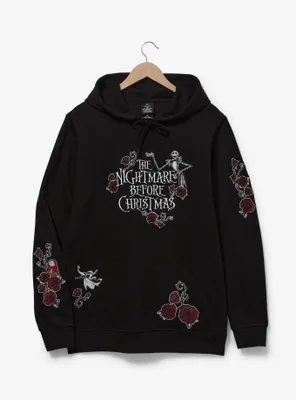 Disney The Nightmare Before Christmas Floral Logo Hoodie - BoxLunch Exclusive
