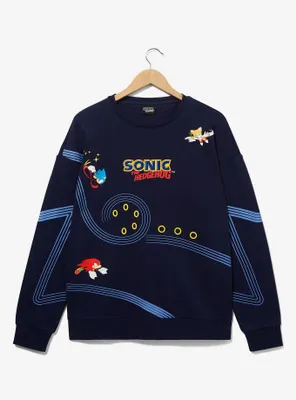 Sonic the Hedgehog Racing Rings Crewneck - BoxLunch Exclusive