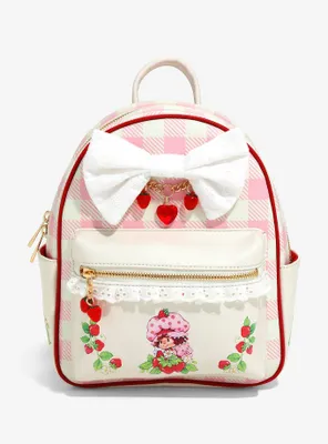 Strawberry Shortcake Gingham Bow Mini Backpack — BoxLunch Exclusive
