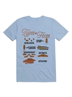 Types of Feces Poop Chart - Funny Stool Graphic T-Shirt