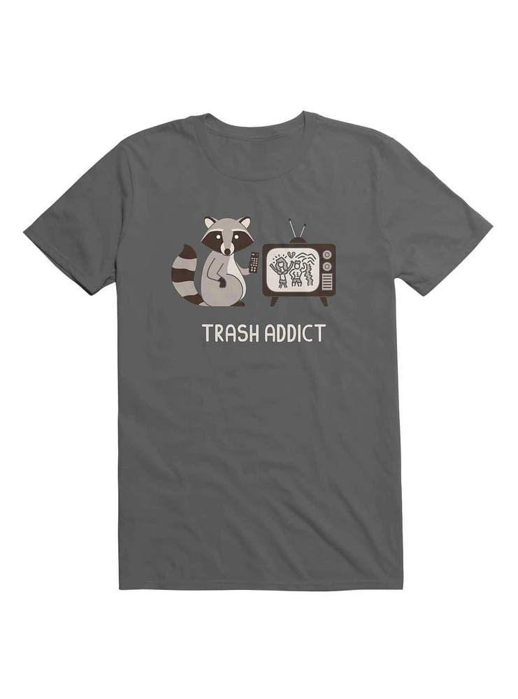 Raccoon TV Trash Addict T-Shirt