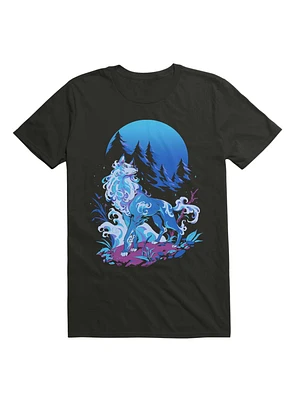 Spiritual Aqua Wolf T-Shirt