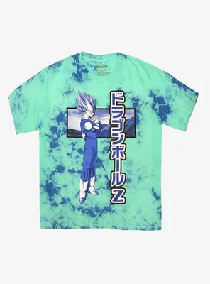 Dragon Ball Z Super Saiyan Vegeta Blue Tie-Dye T-Shirt