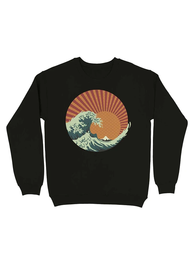 Kanagawa Wave Japanese Patterns Sweatshirt