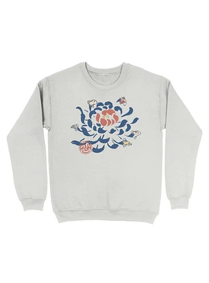 Vintage Japanese Flower Koi Sweatshirt