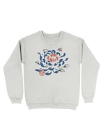 Vintage Japanese Flower Koi Sweatshirt