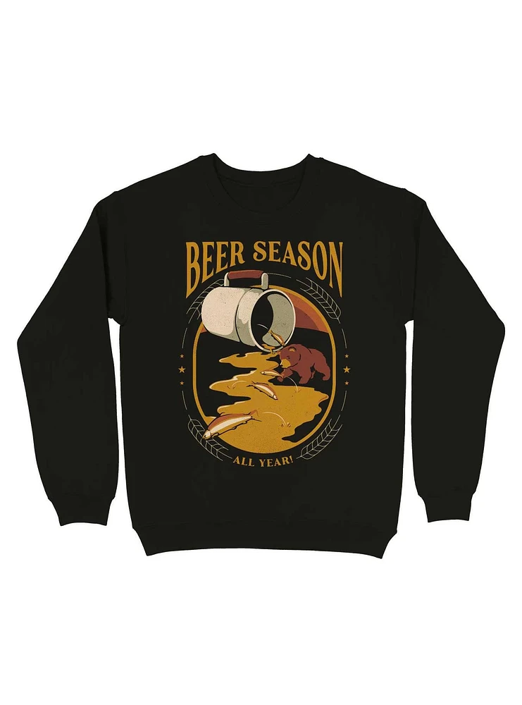 Beer Bear Hunting Salmon Sweatshirt