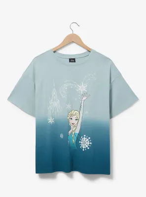 Disney Frozen Elsa Portrait Split Dye Women's T-Shirt - BoxLunch Exclusive