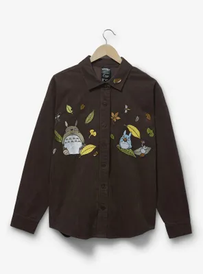 Studio Ghibli My Neighbor Totoro Forest Embroidered Overshirt - BoxLunch Exclusive