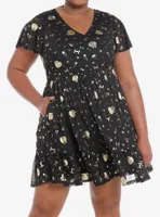 Star Wars Metallic Foil Flutter Dress Plus