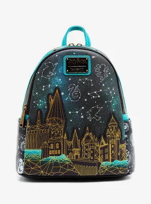 Loungefly Harry Potter Hogwarts Castle Constellations Glow-in-the-Dark Mini Backpack - BoxLunch Exclusive