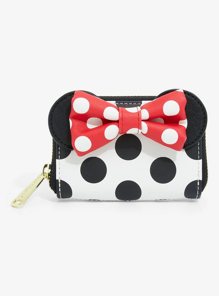 Loungefly Disney Minnie Mouse Black and Red Polka Dot Wallet