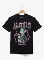 Disney Sleeping Beauty Maleficent Glitter Portrait T-Shirt - BoxLunch Exclusive